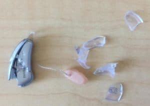 dog ate hearing aid broken hearing aid